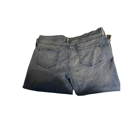 NYDJ Marilyn Crop Lift Tuck Jeans Sz 18 Light Wash Stretch Waist Cuffed - Picture 6 of 6